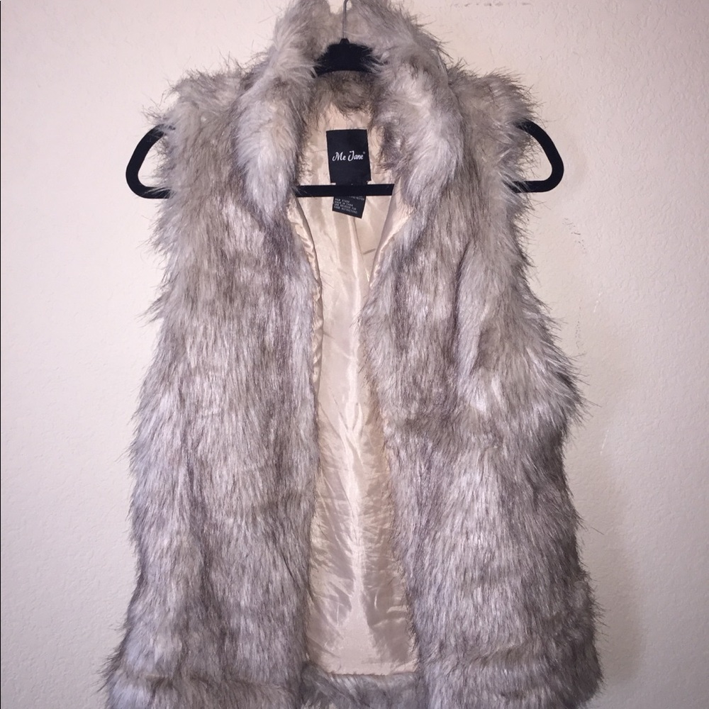 Faux fur vest